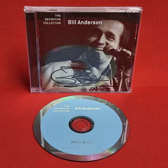 Bill Anderson The Definitive Collection Signed 2006 CD - Picture 7 of 9